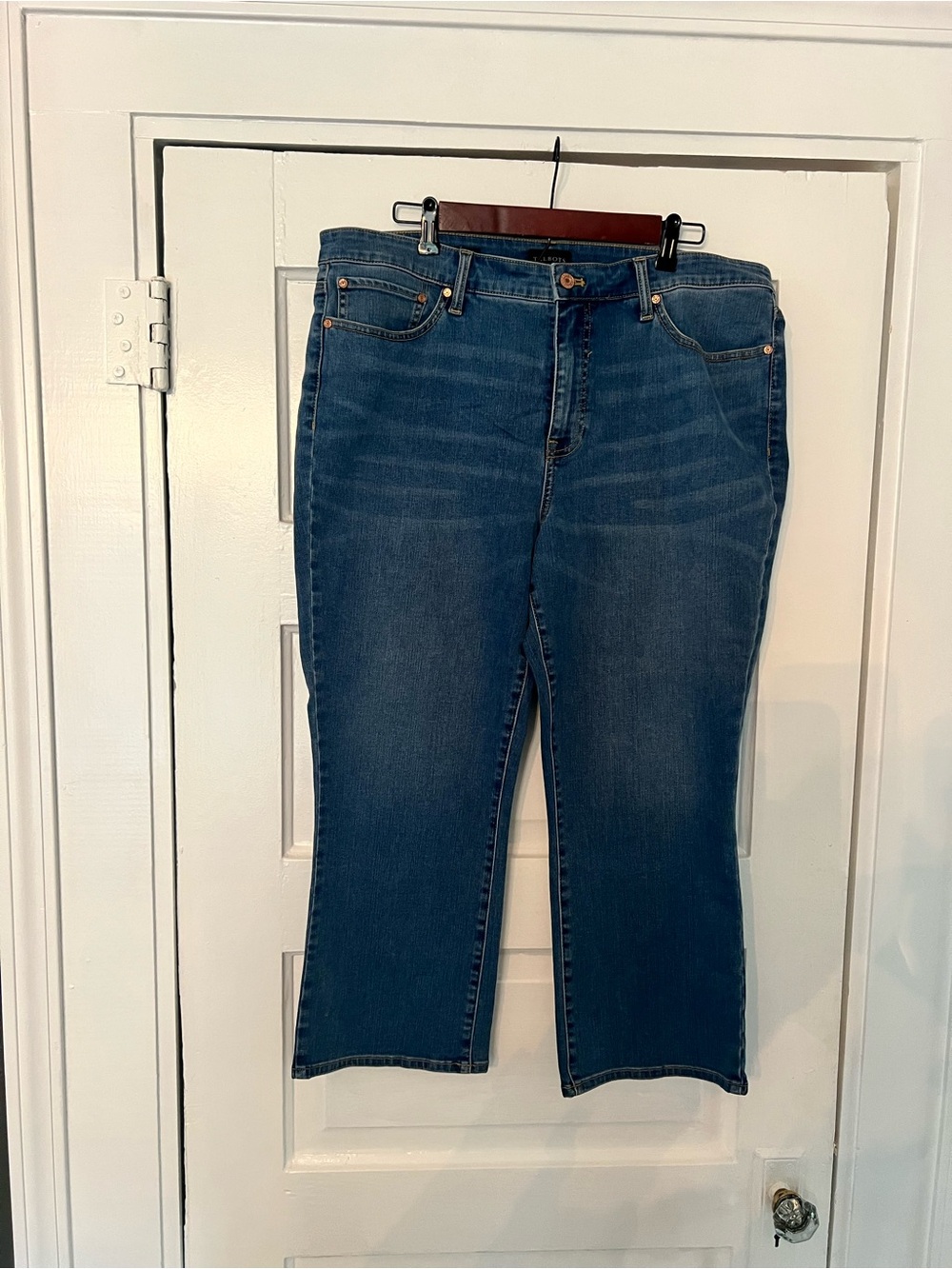 Talbots Crop Flare Jean Size 16